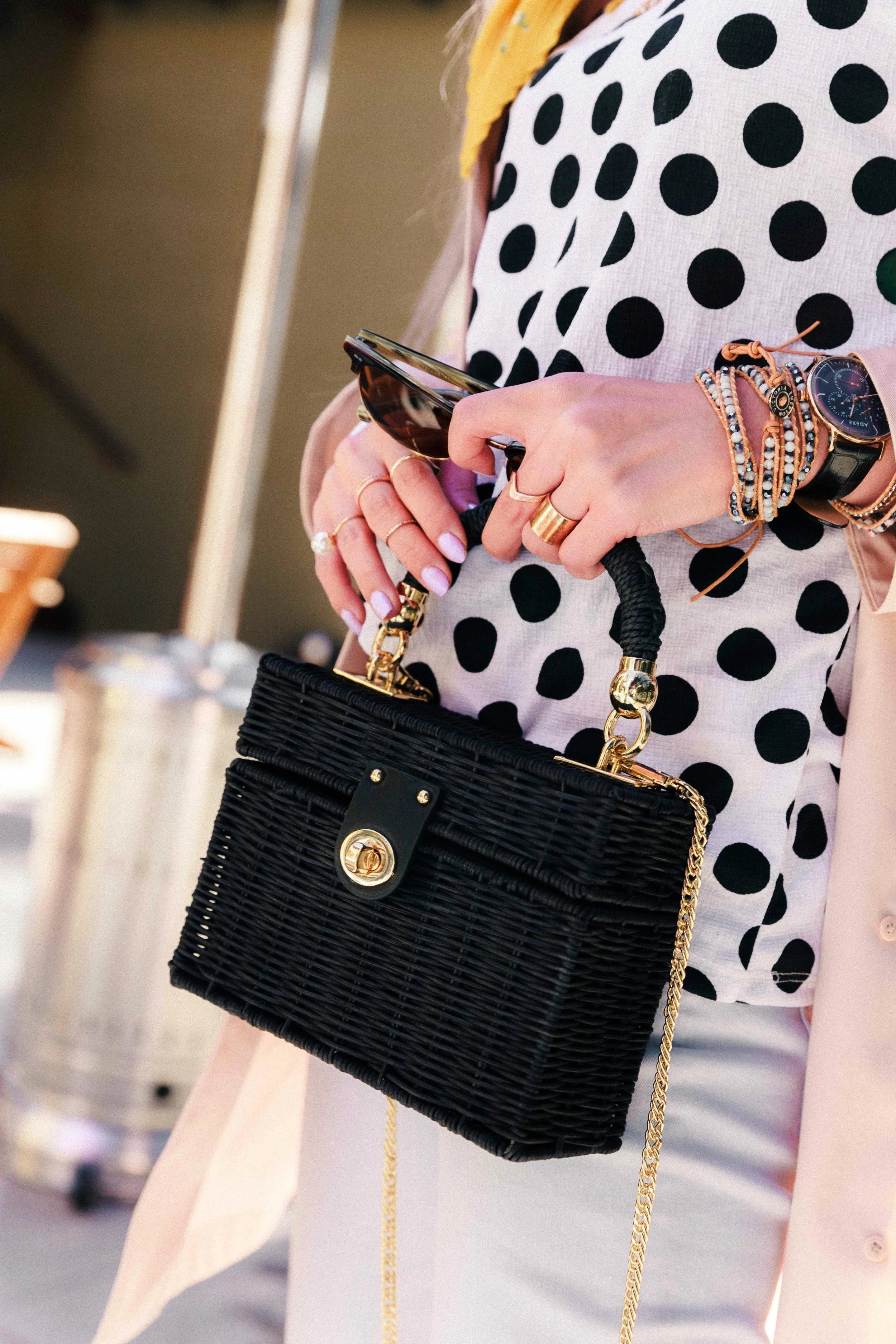 Zara minaudière bag with braided handle sale